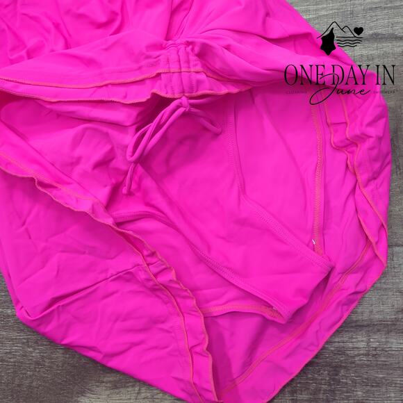 B2Prity Ruched Front One Piece Swimdress Swimsuit Size M - Picture 4 of 8